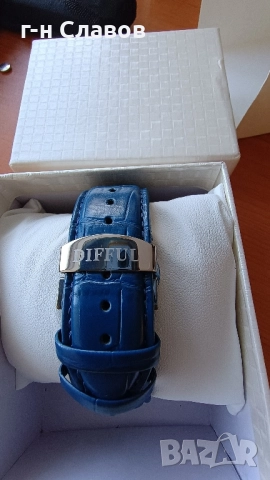 Skeleton DIFFUL Moon Phase Tourbillion Leather Men Automatic Watch, снимка 15 - Мъжки - 51655295