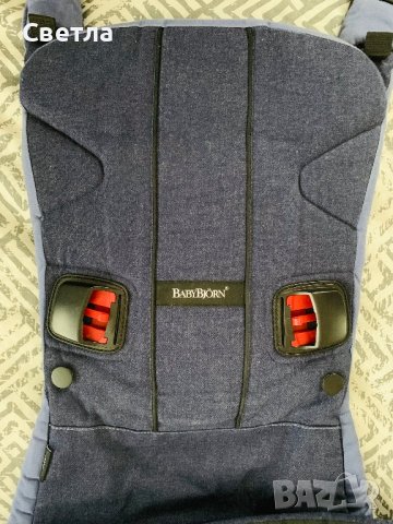 BabyBjörn Baby Carrier One ергономична раница - Classic Denim/Midnight Blue, снимка 6 - Кенгура и ранички - 43818212