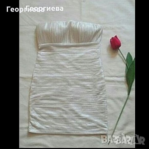 Златиста еластична маркова рокля 🌹👗L р-р🌹👗арт.073, снимка 10 - Рокли - 26811358