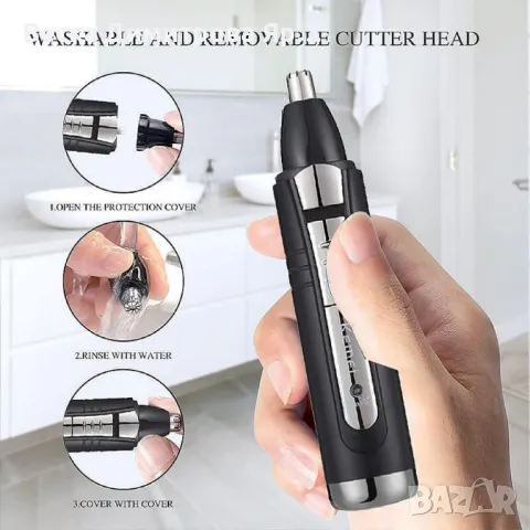 Акумулаторен тример за подстригване на коса и брада 2в1, снимка 5 - Мъжка козметика - 47313771