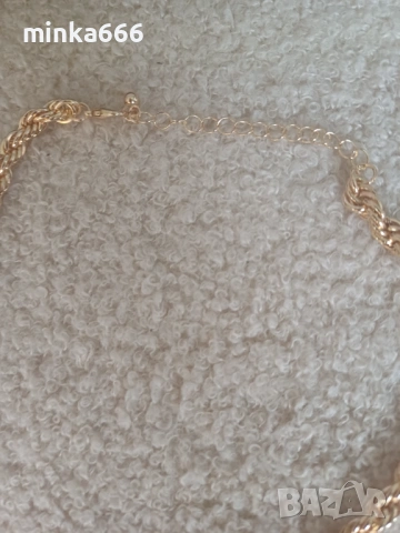 Позлатено синджирче с медальон., снимка 4 - Колиета, медальони, синджири - 53243199