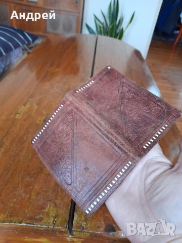Стар кожен портфейл,портмоне #24, снимка 5 - Други ценни предмети - 43314629