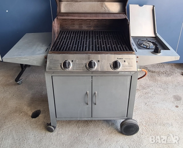 Барбекю на газ Monroe Pro 3 немско качество , снимка 2 - Барбекюта - 51713694