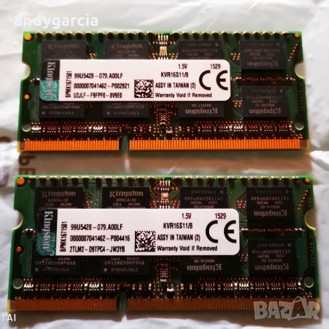 16GB/8GB/4GB DDR3/DDR3L KIT - 2x8GB 1600mhz pc12800 лаптоп,  sodimm , laptop , снимка 7 - RAM памет - 12420693