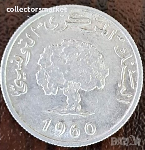 2 милим 1960, Тунис, снимка 2 - Нумизматика и бонистика - 43910247