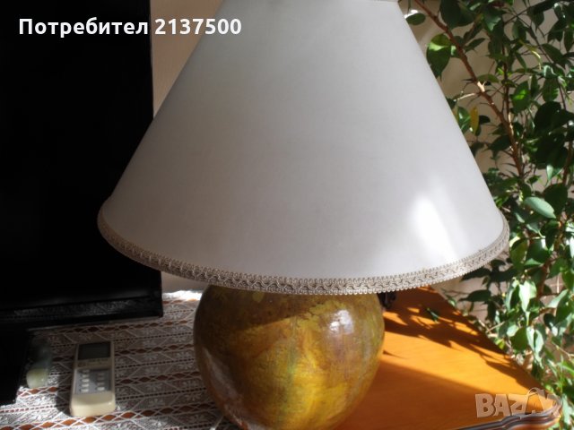 2 бр абажури -бял и оранж, снимка 9 - Настолни лампи - 26931262