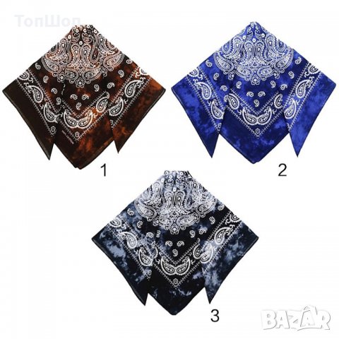 Бандана на шарки, снимка 2 - Шалове - 26917662