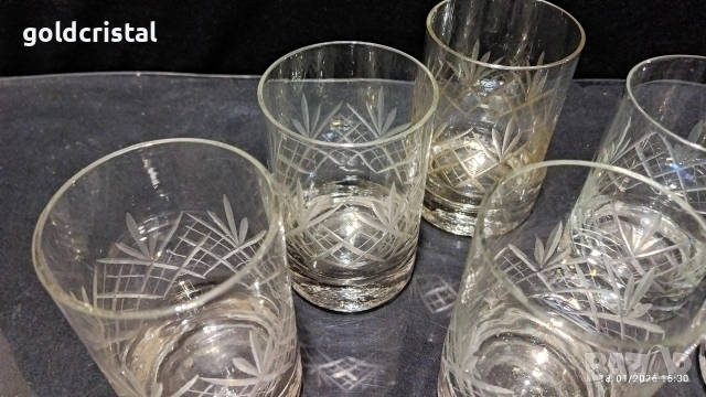 стари стъклени чаши , снимка 7 - Антикварни и старинни предмети - 53143830