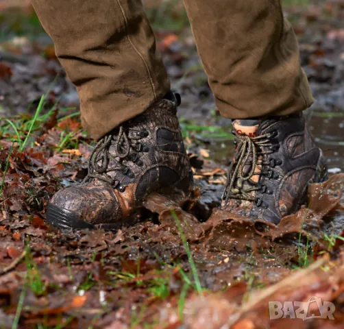 ловни камуфлажни водоустойчиви боти/ ботуши Almwalker Deep Forest  номер 46 . туристически , снимка 4 - Мъжки боти - 48968432