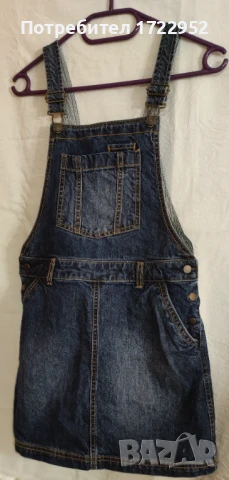 Момичешки дънков гащеризон FAT FACE 11-12 г., снимка 3 - Други - 51122053