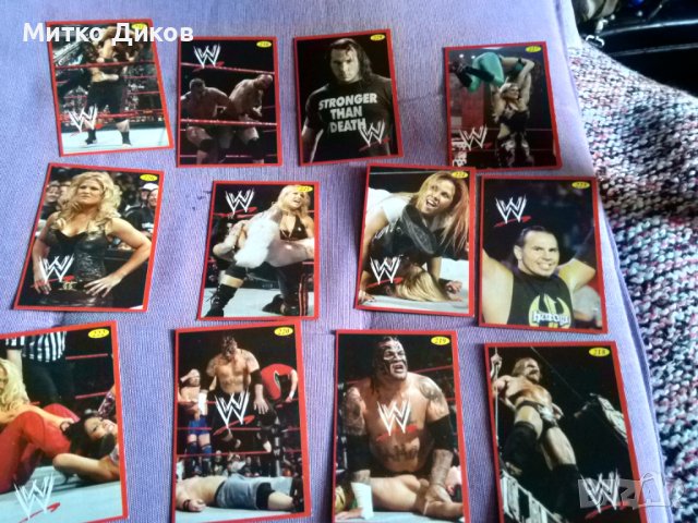 WWF Raw кеч-33 фотоси на кечисти 85х57мм от номера 130-262 с пропуски, снимка 3 - Други спортове - 43037732
