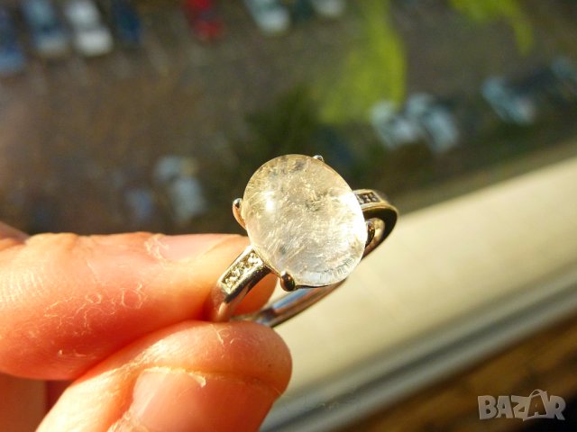 2 пръстена с планински кристал , снимка 2 - Пръстени - 43584341