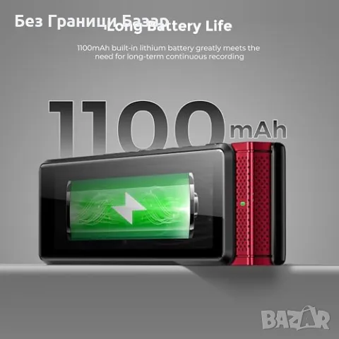 Нов цифров Интелигентен 40GB аудио рекордер с гласово активиране, снимка 6 - Други - 48240139