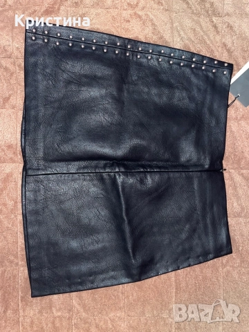 Кожена пола Pull & Bear , снимка 2 - Поли - 52554396