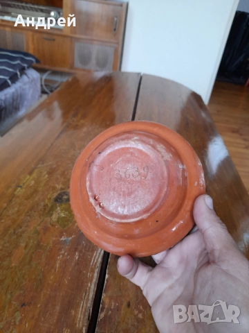 Стара керамична паница #20, снимка 5 - Други ценни предмети - 52930007