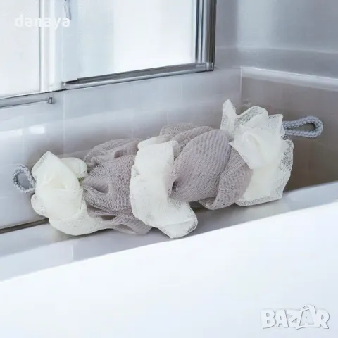 5372 Гъба за баня изтривалка за гръб в нежни цветове, снимка 2 - Други стоки за дома - 47699198