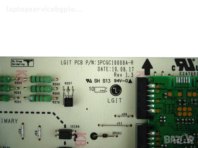 Захранваща платка CEAY60803101 PLDF-L903A 3PCGC10008A-R REV1.3 42LE5500, снимка 2 - Части и Платки - 52345529