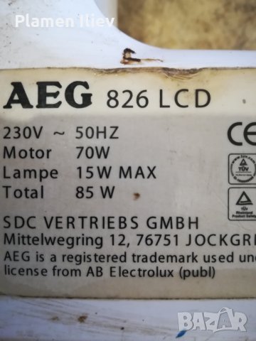 Шевна машина AEG (826 LCD)АЕГ за части, снимка 2 - Резервни части за машини - 27817088