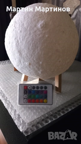 Лампа 3D MOON LIGHT, снимка 3 - Настолни лампи - 53133962