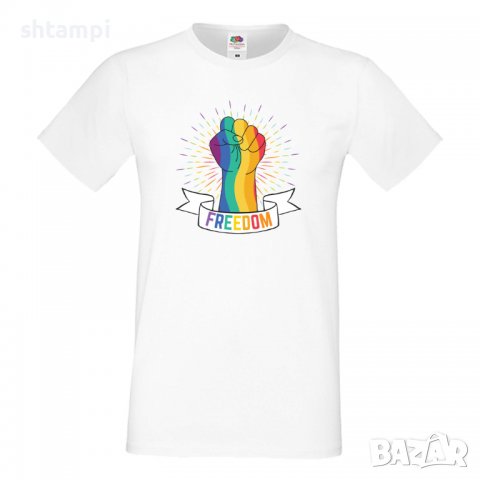  Мъжка тениска Freedom Pride,Прайд,Празник.Повод,Изненада, снимка 6 - Тениски - 37102324