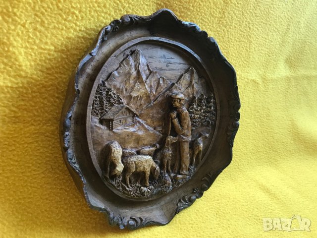 2бр винтидж декорация за стена резин Sic France овчар моряк спалня, снимка 13 - Пана - 40655431