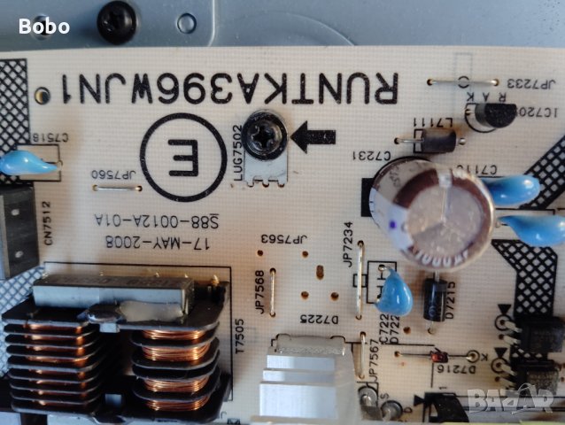 Power board RUNTKA396WJN1, снимка 2 - Части и Платки - 43487823