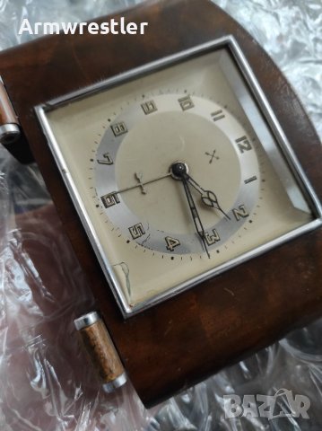 Стар Немски Часовник Будилник Хамбург Американ, снимка 4 - Антикварни и старинни предмети - 37024864