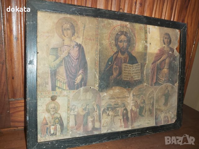 Стара Руска икона., снимка 4 - Други ценни предмети - 43450486