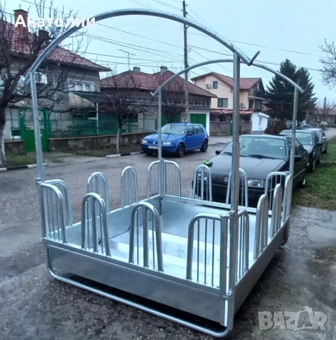Пасищна хранилка за 12 животни-горещо поцинкована., снимка 9 - Други стоки за животни - 51323654