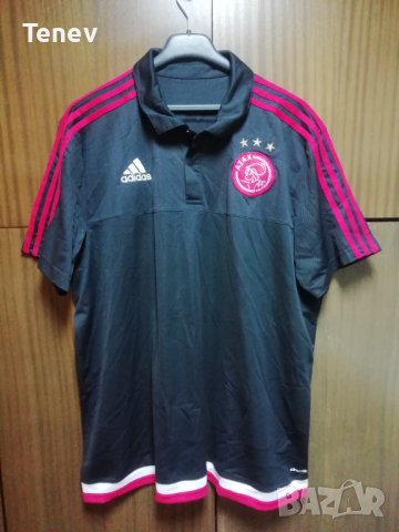 Ajax Amsterdam Adidas Polo оригинална тениска Аякс 2XL XXL 2015/2016
