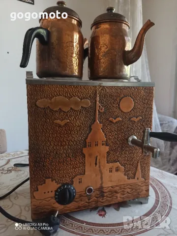 Стар самовар, реликва, рядко срещан, машина за чай , снимка 1