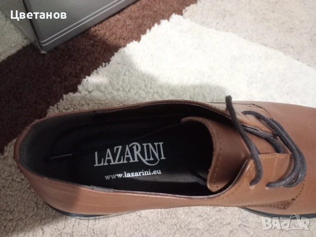 Обувки Lazarini 42 номер, снимка 6 - Официални обувки - 53058762