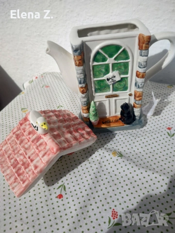 Ретро чайник The Door на Swineside Teapottery - минимална забележка, снимка 9 - Декорация за дома - 53569872