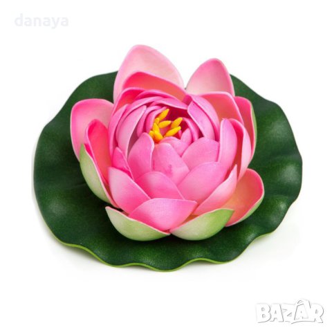 4409 Плаваща изкуствена водна лилия за езерце шадраван декорация, снимка 9 - Декорация за дома - 43943095