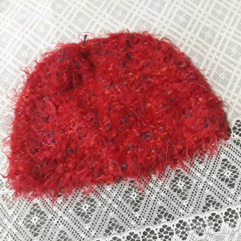 Пухен Комплект шал/шапка, снимка 4 - Шапки - 53057118