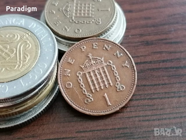 Монета - Великобритания - 1 пени | 1988г.