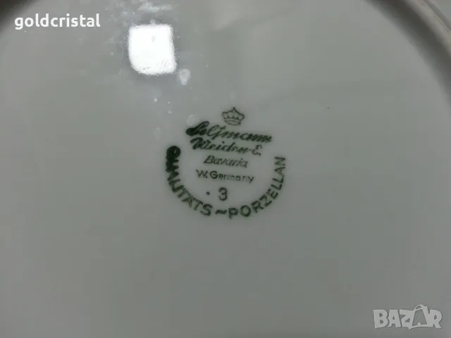 Стар немски порцелан чинии , снимка 4 - Антикварни и старинни предмети - 48698493