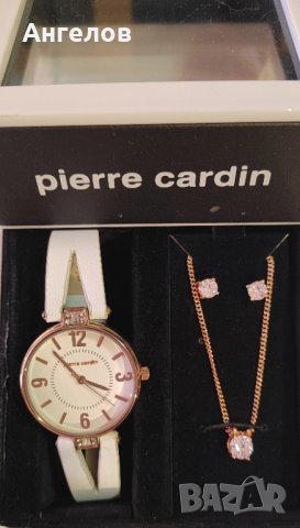 Нов Сет Розово Злато Часовник и бижута Pierre cardin оригинал 59лв