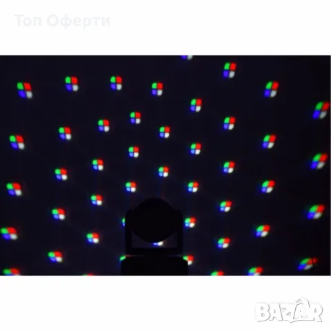 Мини LED 2в1 прожектор с движеща се глава – Компактна мощ за впечатляващо осветление, снимка 8 - Прожектори - 50366333