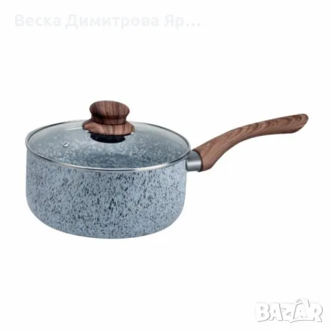 Касерола с капак Voltz  Siena, 18x8см.\2л., Мраморно каменно керамично покритие