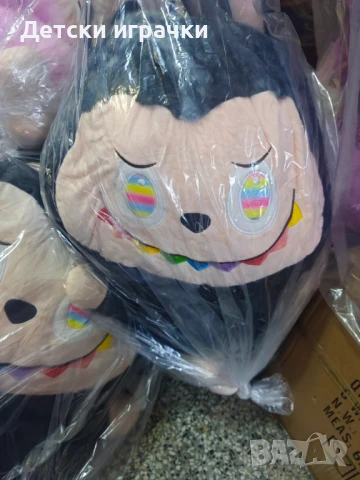 Плюшена играчка Лабубу 80см, плюш 100см, Labubu аниме, снимка 7 - Плюшени играчки - 51145243