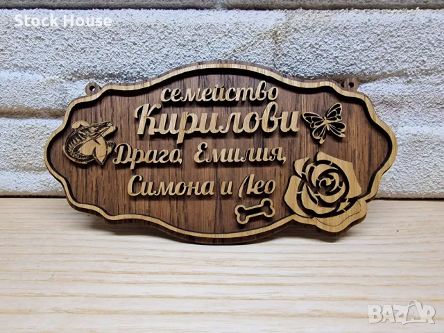 Индивидуални табели по поръчка Табела с надпис с ваш текст за врата