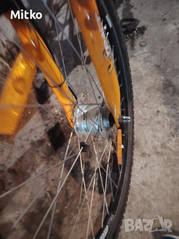 26 цола алуминиев велосипед с 21 скорости усилени капли амортисьори предни като нов , снимка 9 - Велосипеди - 53276394