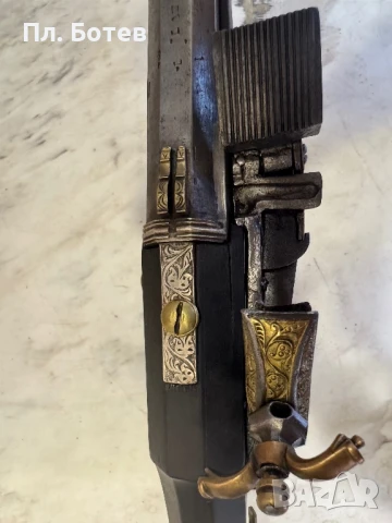 Уникална кремъчна пушка, снимка 5 - Антикварни и старинни предмети - 51253342