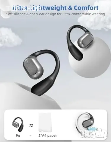 Нови Спортни слушалки с отворен дизайн и водоустойчива конструкция, снимка 2 - Bluetooth слушалки - 49444248