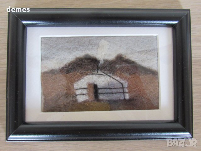  Традиционна картина от филц - Монголия, снимка 9 - Картини - 28906211