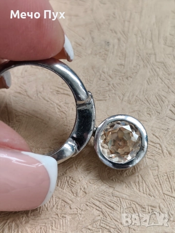 Сребърен пръстен (299), снимка 5 - Пръстени - 52581921