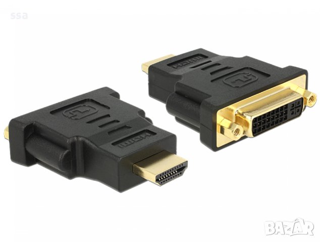 VCom Адаптер Adapter HDMI M/DVI-D F 24+1 - CA311, снимка 2 - Кабели и адаптери - 43441248