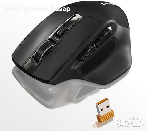 Нова Ергономична Безжична Мишка 5-степен DPI - Идеална за Гейминг, снимка 1 - Клавиатури и мишки - 43567666