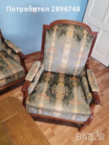 Диван тройка и два фотьойла , снимка 2 - Дивани и мека мебел - 43645244